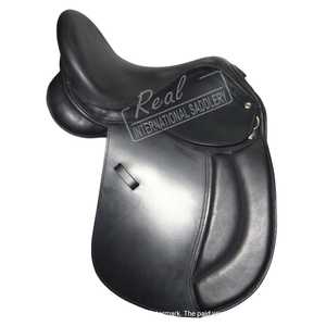 Silla de montar premium para salto ecuestre, hecha a mano en cuero inglés, equipo de equitación para doma clásica, competición y entrenamiento. - Product Image 1