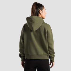 Sudadera con Capucha Apex Stride con Cierre y Característica Transpirable, Color Oliva - Product Image 3