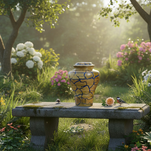 Urne funéraire artisanale en bois de manguier pour cendres humaines adulte |   Urne funéraire en bois personnalisée pour le dépôt et l'exposition à domicile - Product Image 3