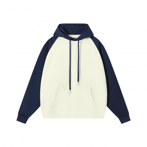 2025 nueva ropa de calle de algodón de peso pesado de alta calidad, sudadera de lana, logotipo de impresión personalizado, sudadera básica de gran tamaño para hombres - Product Image 6