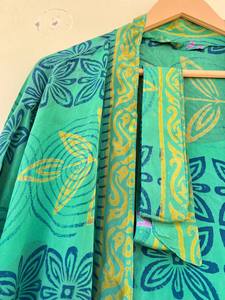 Kimono de seda indio hermoso hecho a mano Kimono de maternidad para verano y primavera - Product Image 6