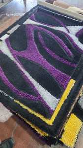 3D Shaggy moderno Floral Jacquard tejido de poliéster acolchado de alta pila de uso doméstico alfombra - Product Image 6