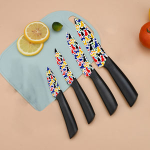 Ensemble de couteaux de chef en céramique, lames en céramique, manches en plastique, 8 pièces, tranchants, compatibles lave-vaisselle, ambidextres, pour la cuisine à domicile, vente flash - Product Image 3