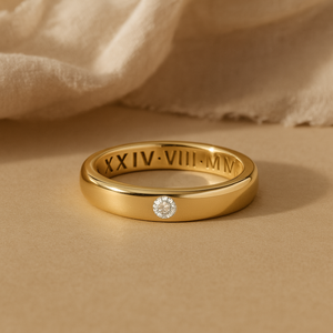 Bague en diamant gravée - Product Image 3