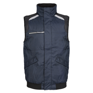 Gran oferta 100% poliéster Oxford tela impermeable trabajo cuerpo calentador Multi bolsillos forro polar pescador chaleco de seguridad para invierno - Product Image 4