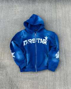 Tout nouveau survêtement Streetwear à capuche surdimensionné ensemble de lavage à l'acide survêtement de survêtement à impression graphique pour un ensemble de sweat à capuche quotidien - Product Image 5