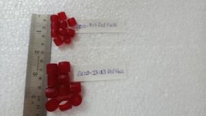 custom made Vibrant Russian <b>Red</b> Exquisite Faceted Glass Trade <b>Beads</b>. Ideal for jewelry designer - Product Image 4