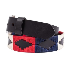 Nouvelle ceinture de polo équestre personnalisée en cuir pour hommes boucle ardillon ceinture de sport avec broderie de grain supérieur à vendre - Product Image 1