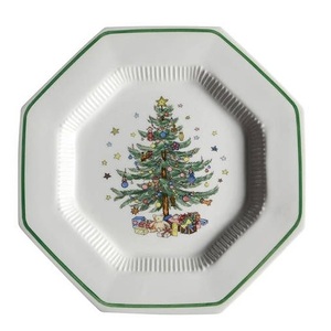 Forme hexagonale en acier inoxydable concepteur chargeur plaque émail finition mariage événement fête vaisselle serveur alimentaire chargeur plaque - Product Image 1