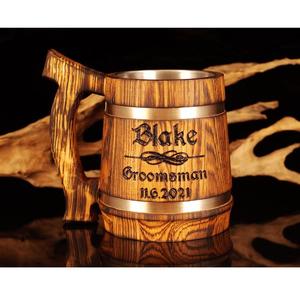 Taza de café de madera de calidad superior de lujo de 100ml hecha a mano personalizada reutilizable y de alta exigencia para el regalo del hogar o restaurante - Product Image 3