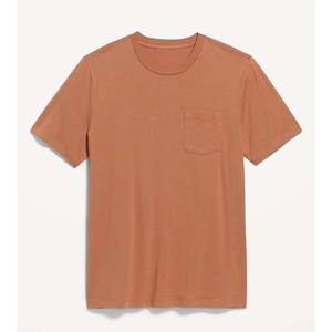 Camiseta Lisa de Cuello Redondo Extra Grande para Hombre, Ropa, Accesorios, Verano, Informal, de Algodón y Poliéster - Product Image 1