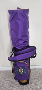 Premium Quality wholsale Omega Psi Phi fraternity Inc <b>GOLF</b> BAGS, OMEGA <b>GOLF</b> BAGS PURPLE AND OLD GOLD - Product Image 3