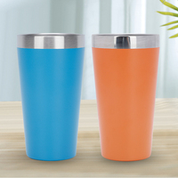 Taza de impresión personalizada para acampar, beber cerveza, agua, aislamiento térmico, termo de Metal, vaso de café, taza de acero inoxidable