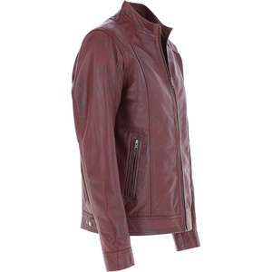 Diseño superior 100% Chaqueta de invierno de manga larga con cuello levantado de cuero de alta calidad para hombre Diseño personalizado disponible a un precio razonable - Product Image 4