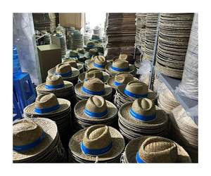 Elegante sombrero de paja hecho a mano con tonos multicolores-Sombrero de paja Premium para celebraciones mexicanas y compradores a granel - Product Image 1