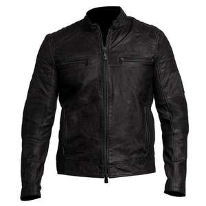 Blouson en cuir de moto unisexe homologué CE 2025, coupe-vent, service personnalisé OEM, protection tout temps pour la conduite - Product Image 6
