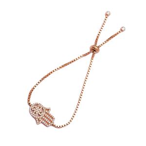 <b>Hamsa</b> Charm CZ Stone Adjustable Tennis 925 Sterling Silver <b>Bracelet</b> Wholesale Handmade Turkish Jewelry - Product Image 1