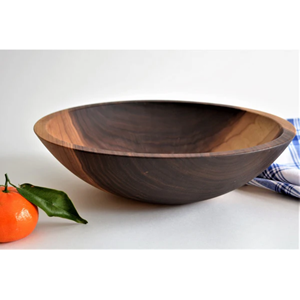 Cuenco cónico de madera Natural de alta calidad, cuenco para servir de madera de Acacia, utensilios de cocina pulidos, novedad, venta al por mayor - Product Image 3
