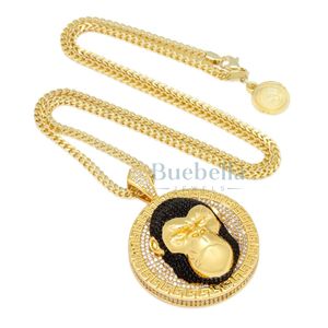 Alpha Ape collar Vintage Hip Hop gorila medallón chapado en oro bestia modo energía que simboliza Moissanite colgantes encantos - Product Image 3