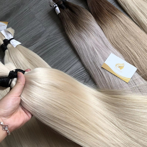 Extensiones de cabello Virgen no Remy a granel de Vietnam Origen Textura recta Estilo de lujo Mejor precio al por mayor - Product Image 1