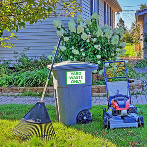 Blanc de déchets de cour de haute qualité | Panneau de cour | Rectangle | 10x7 | Autocollant en vinyle étanche - Product Image 3