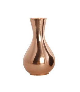 Jarrón de Flores Moderno de Aluminio con Acabado en Cobre TQC, Ecológico y Ligero, el Más Vendido para Decoración de Sala de Estar y Dormitorio - Product Image 1