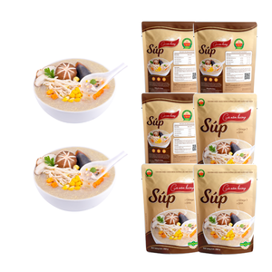 Sopa de Pollo con Champiñones Shiitake, Comida Nutritiva, Certificación ISO HACCP, Sopa Instantánea Lista para Comer, Alimentos MRE, Proveedor de Vietnam - Product Image 1