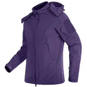 เสื้อแจ็คเก็ตบุขนแกะนิ่มกันน้ำสำหรับผู้หญิงเสื้อกันลมมีฮู้ดสำหรับกลางแจ้งของผู้ชาย - Product Image 1