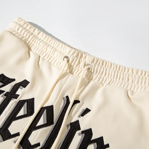 Shorts de course en coton respirant pour hommes, taille haute, grande taille, logo personnalisé, été, extérieur - Product Image 3