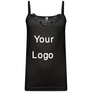 2021 meilleure vente personnalisé imprimé Polyester débardeur pour les femmes Europe vente chaude Sexy Sublimation blanc dentelle décoration formelle - Product Image 3