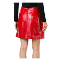 Jupes en cuir de mouton pour jeunes femmes, vêtement à la mode