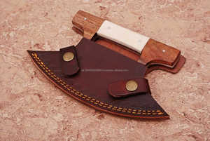 ที่ตัดพิซซ่าอูลูแบบดั้งเดิม ทำจากสแตนเลสสีเงิน พร้อมด้ามจับไม้ ใบมีดคงที่ เป็นมิตรกับสิ่งแวดล้อม อุปกรณ์ครัวสำหรับใช้ในบ้าน - Product Image 6