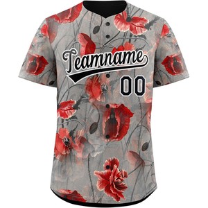Camiseta de Béisbol Sublimada Premium de Secado Rápido, Poliéster, con Botones, Gestión de la Humedad, Diseño Personalizado, Suministro de Fábrica - Product Image 4