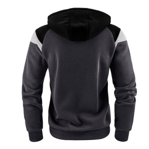 Men's Regular Fit Zipper-<b>Up</b> Fleece Hoodie 100% Cotton Breathable Winter Custom Front Logo OEM Wholesale - Product Image 4