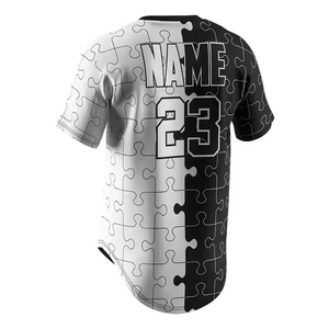 Uniformes de baseball personnalisés grande taille, très demandés, 100% polyester, tissu respirant en maille, séchage rapide et antibactérien - Product Image 3