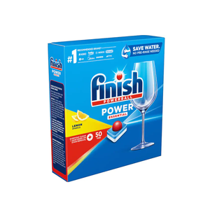 Capsules lave-vaisselle Finish Powerball Power Essential Lemon Sparkle, 50 unités - Product Image 1