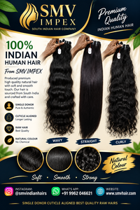Cabello Remy Virgen de un Solo Donante Sin Procesar del Fabricante, Cabello Humano Natural Camboyano con Doble Trama a Máquina, Todos los Colores, Permanente, Tamil Nadu - Product Image 5