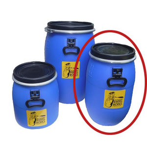 HDPE 120L durable plastic drum for storage Plastic Blue Open Top Barrel for sale