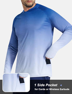 OEM 2025 Chemises de pêche anti-UV Vêtements d'extérieur d'été pour hommes avec écran solaire Chemises décontractées à manches longues et imprimé poisson Upf 50 - Product Image 4