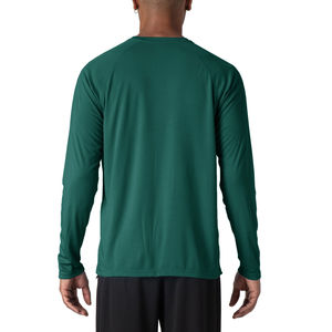 Sudadera con capucha de pesca de secado rápido UPF50 UV personalizada con orificio para el pulgar, camisas de pesca de poliéster 100% de manga larga para exteriores para hombres al por mayor - Product Image 3