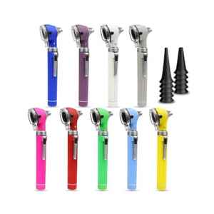 Professional Stainless Steel Electric Power Source Otoscope Diagnostic Set Basis Surgical <b>Instruments</b> Physician Fiber <b>Optic</b> LED - Product Image 6