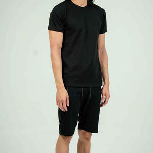 Ensemble de survêtement court pour homme de haute qualité, ensemble décontracté respirant en coton, t-shirts et shorts, ensemble 2 pièces pour homme - Product Image 6