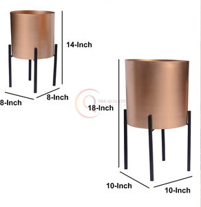 Combo de soporte de maceta para decoración del hogar elegante con diseño geométrico para bodas, jarrón de suelo en cualquier lugar, plantas artificiales y reales en maceta - Product Image 6