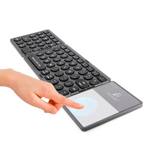 Teclado Inalámbrico Bluetooth Recargable, Diseño Plegable de Membrana con Botones de Goma Resistentes - Product Image 1