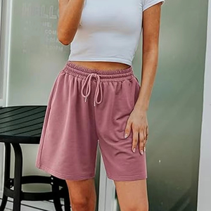 Shorts pour femmes en coton délavé vintage, shorts en coton lourd, streetwear tendance, logo personnalisé, shorts d'été pour femmes - Product Image 2