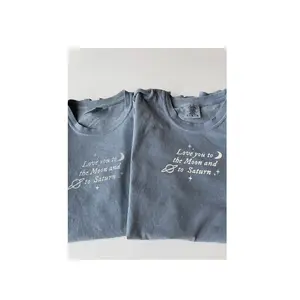 Hochwertige Baumwolle Sommer Custom LOGO Print T-Shirt Herren Blank Plain T-Shirts Premium Cotton 21 Farbe gut