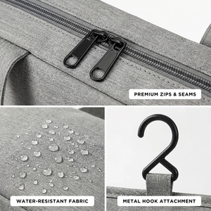 Organisateur de toilette pliable et imperméable Sam, multi-compartiments, sacs de rangement en plastique et en tissu pour la salle de bain et la cuisine - Product Image 6