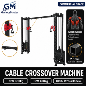 Appareil de musculation commercial <span class=keywords><strong>à</strong></span> double colonne de poids, entraîneur fonctionnel, <span class=keywords><strong>poulie</strong></span> réglable, barre de traction, équipement de force pour salle de sport - Product Image 1