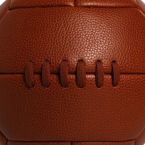 Pallone da calcio in pelle sintetica antico vecchio stile retrò per regalo, espositore promozionale o Vintage sport da collezione - Product Image 6