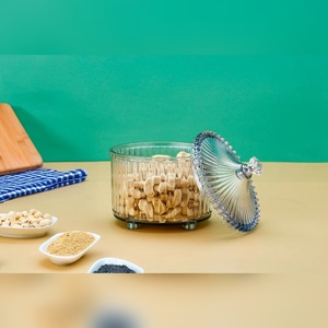 Durable Aalok plastic <b>dry</b> fruit <b>container</b> 500g 2 compartment with lid <b>food</b> safe <b>storage</b> for nuts spices and sugar - Product Image 4